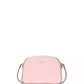 Devin Saffiano Leather Double Zip Dome Crossbody Bag