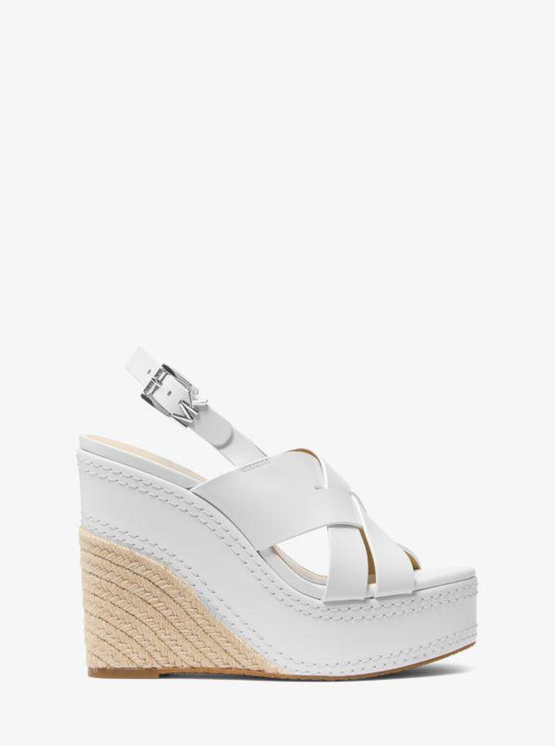 Nora Leather Wedge Sandal