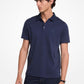 Cotton and Mesh Collar Polo Shirt