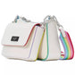 Double Up Rainbow Leather Crossbody
