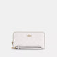 Coach Outlet Long Zip Around Wallet In Signature Canvas