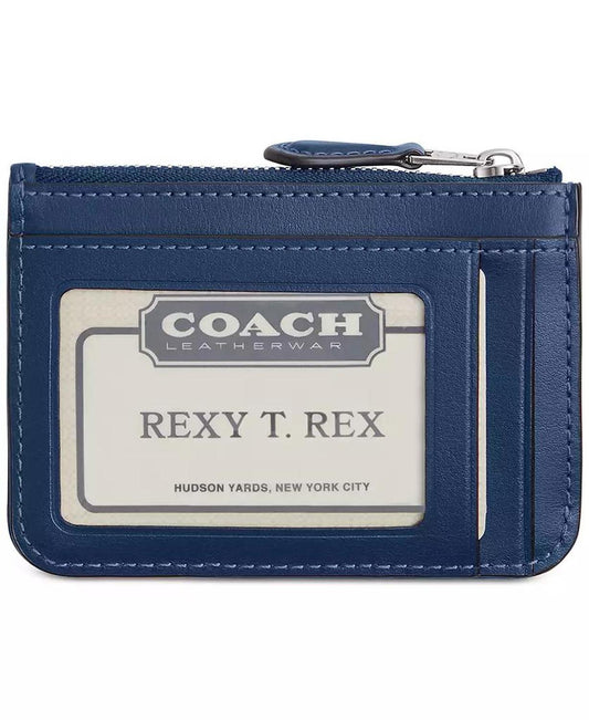 Essential Mini ID Card Case in Signature Denim