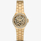 Mini Lennox Animal Pavé Gold-Tone Watch