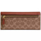 Mila Long Flap Wallet in Signature Coated Canvas