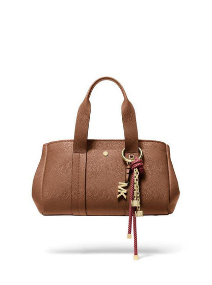 Gold-Tone and Speckled Cord Bag Charm