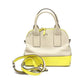 yellow Leather Handbag Shoulder Bag (Pre-Owned)