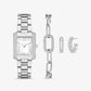 Petite Emery Silver-Tone Watch and Jewelry Gift Set
