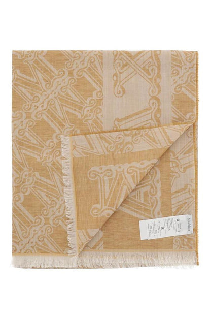 Jacquard Wool, Silk And Linen Stole