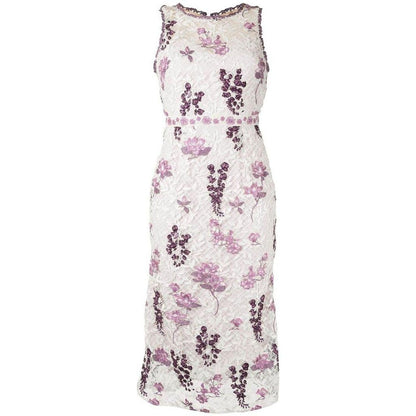 Sleeveless Floral Guipure Dress