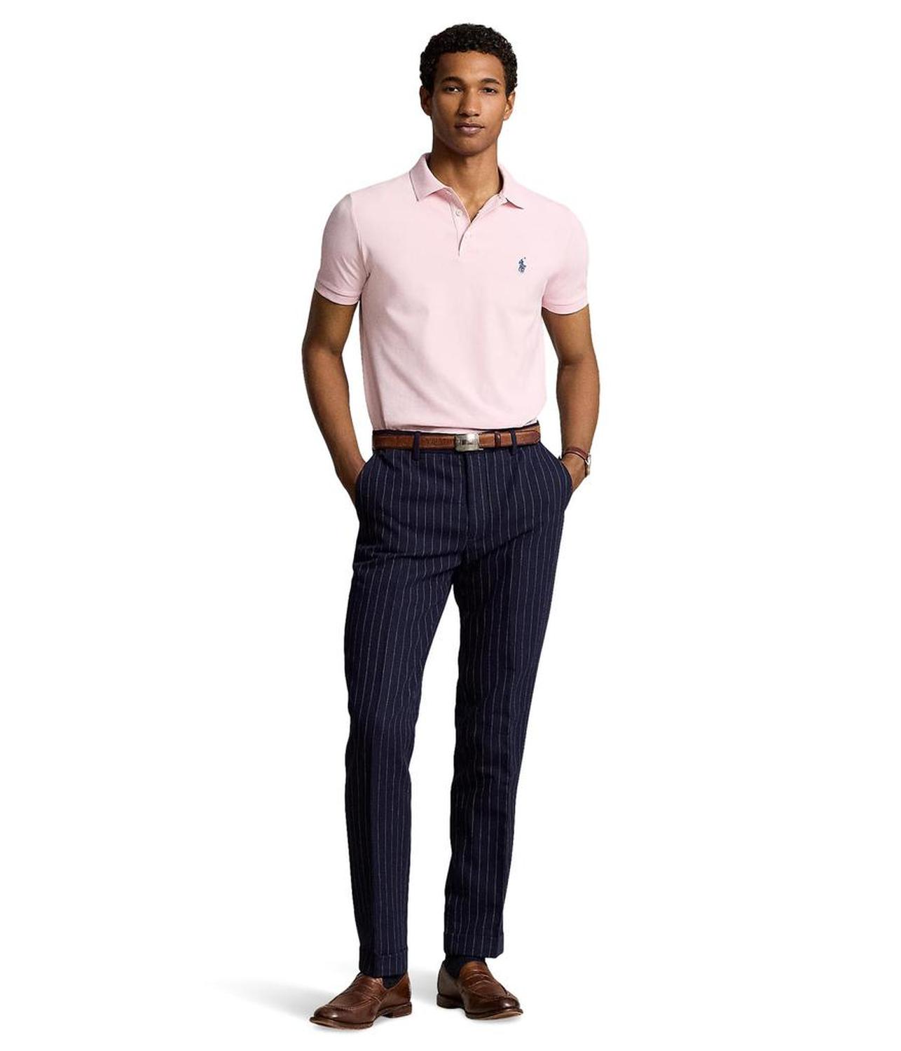 Classic Fit Stretch Mesh Polo Shirt