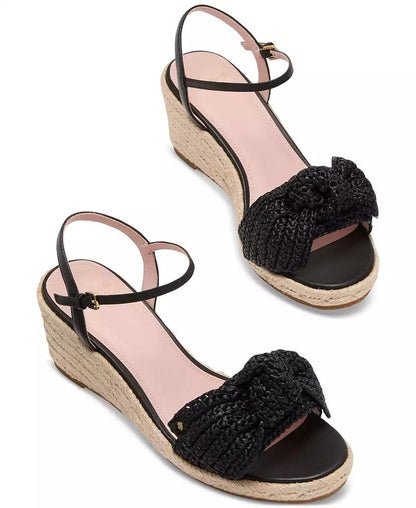Women's Leandra Raffia Espadrille Wedge Sandals