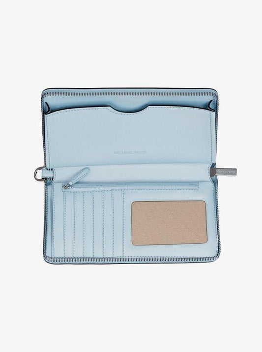 Jet Set Large Pebbled Leather Smartphone Wallet