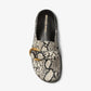 Jaden Snake Embossed Leather Clog