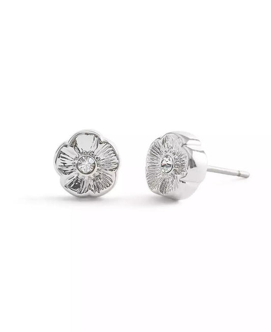 Faux Stone Signature Tea Rose Stud Earrings