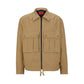 Regular-fit jacket in ripstop cotton with signature label