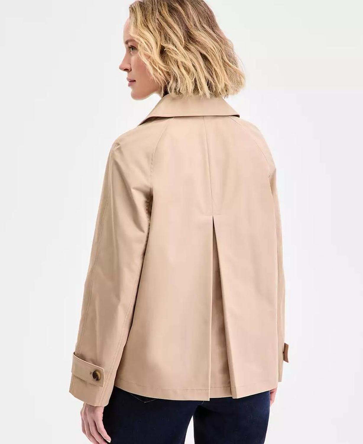 Women's Short Double-Breasted Trench Coat