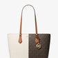 Sheila Large Two-Tone Signature Logo Tote Bag