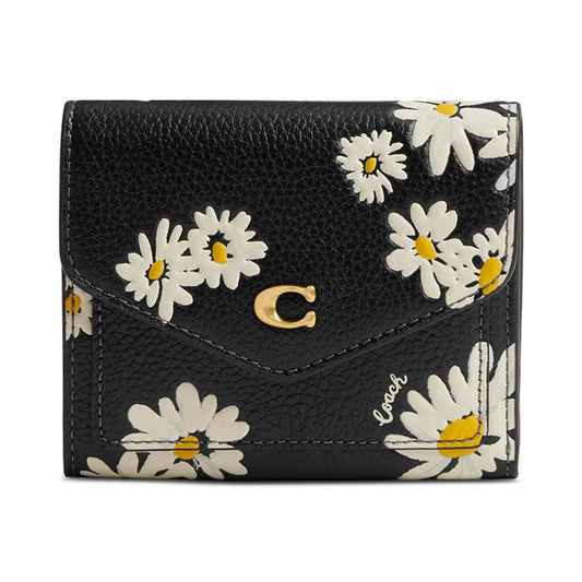 Wyn Floral Print Leather Small Wallet