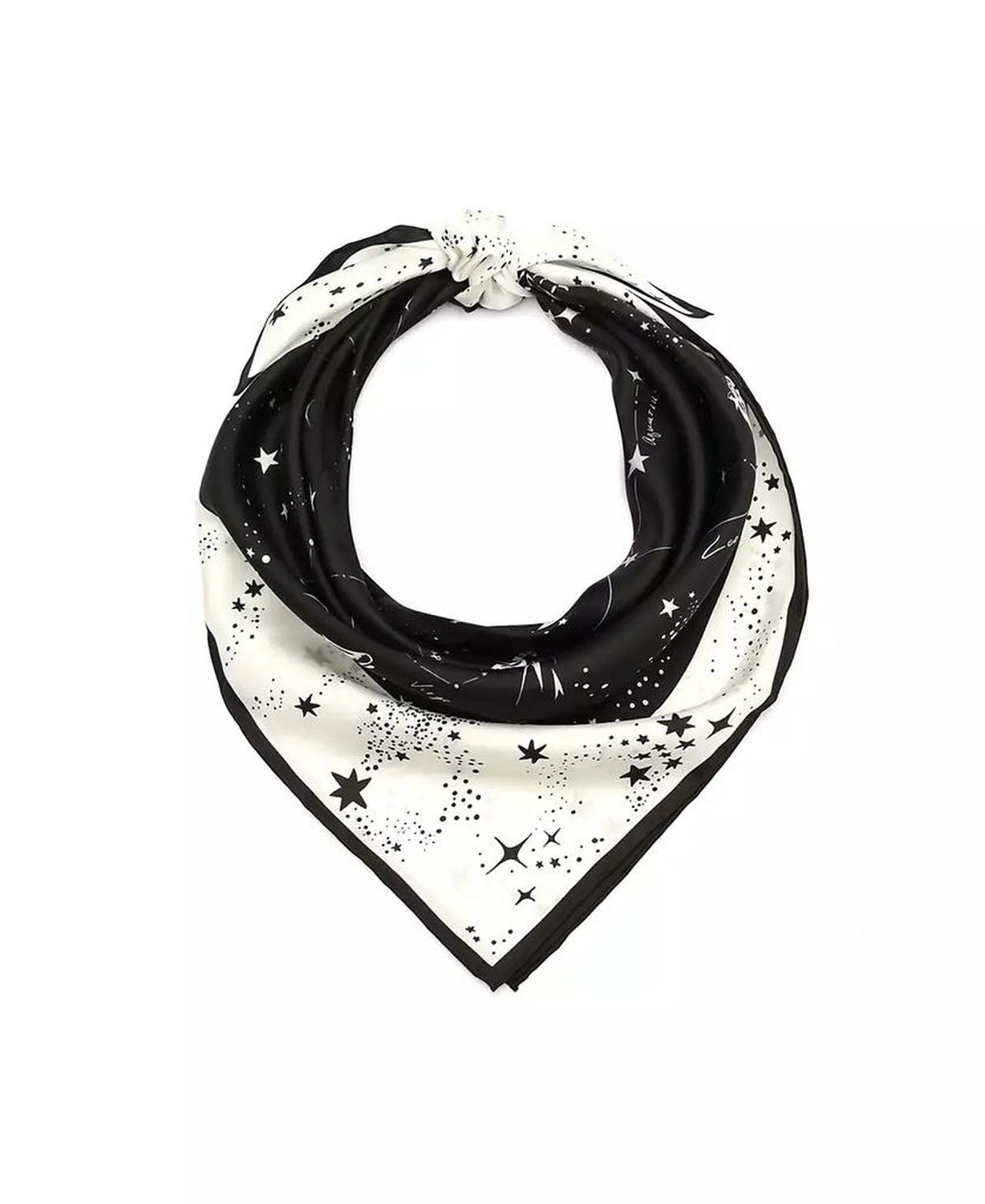 Women's Zodiac Constellations Silk Square Scarf