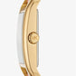 Petite Monroe Gold-Tone and Leather Watch