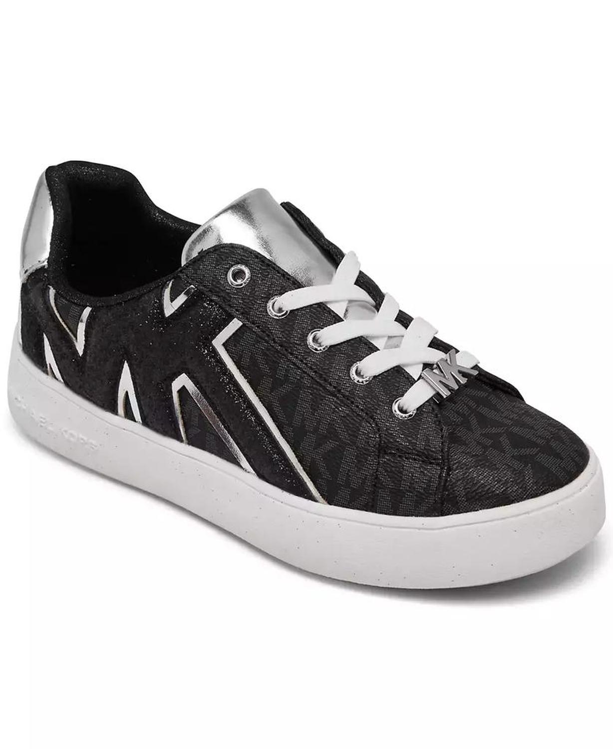 Little Girls Jordana Airin Glitter Logo Casual Sneakers from Finish Line