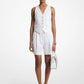 Pleated Linen and Cotton Shorts