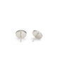 Faux Stone Signature Quilted Coin Boxed Stud Earrings