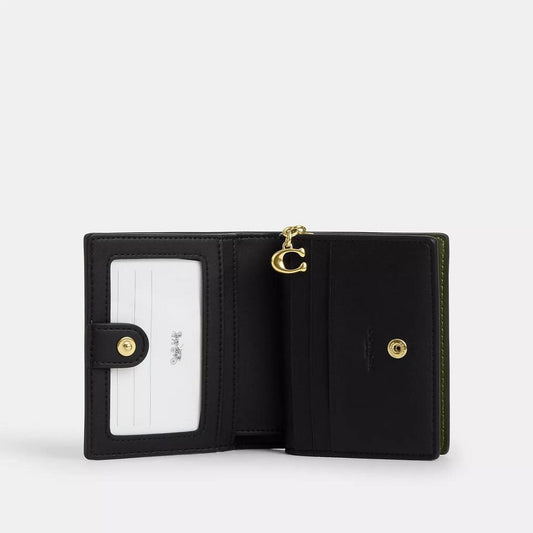 Coach Outlet Snap Wallet In Signature Camo Print
