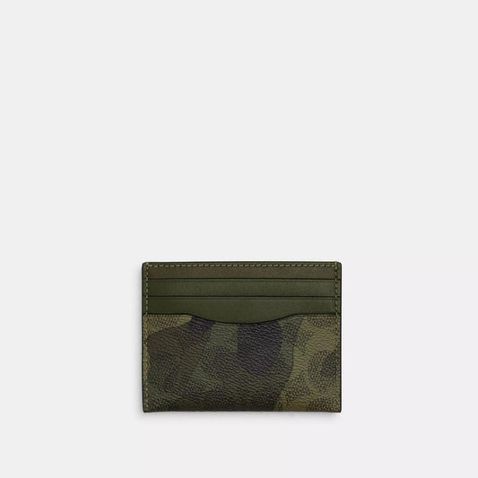 Slim Id Card Case In Signature Camo Print