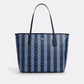 Large City Tote Bag In Signature Canvas With Stripe