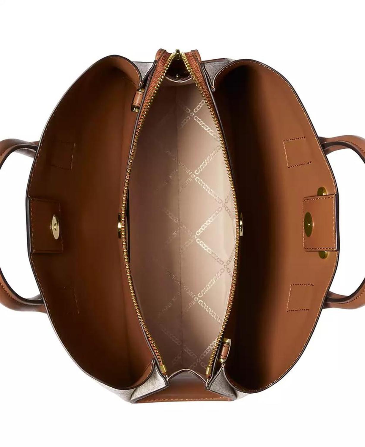 Ruthie Logo-Print Satchel