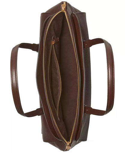 Do It All Pebbled Leather Maise Carryall Tote Bag