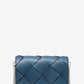 Jet Set Medium Woven Leather Crossbody Bag