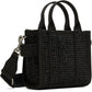 Black 'The Crystal Canvas Crossbody' Tote