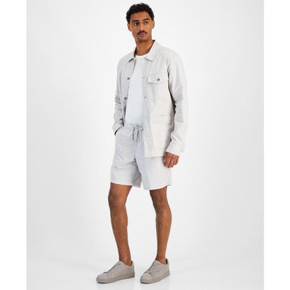 Men's Garment-Washed Drawstring Shorts