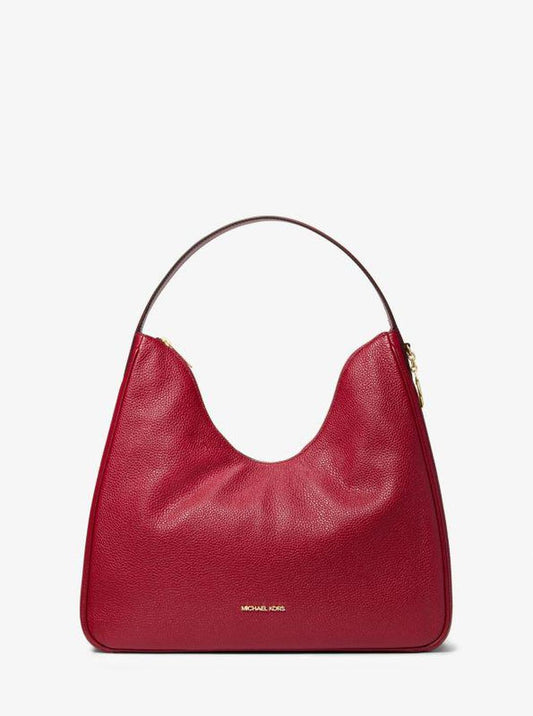 Nayla Medium Pebbled Leather Shoulder Bag