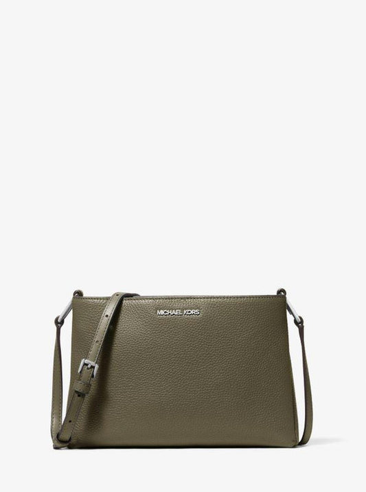 Trisha Medium Pebbled Leather Crossbody Bag