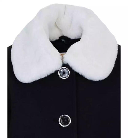 Big Girls Faux Wool Collar Jacket