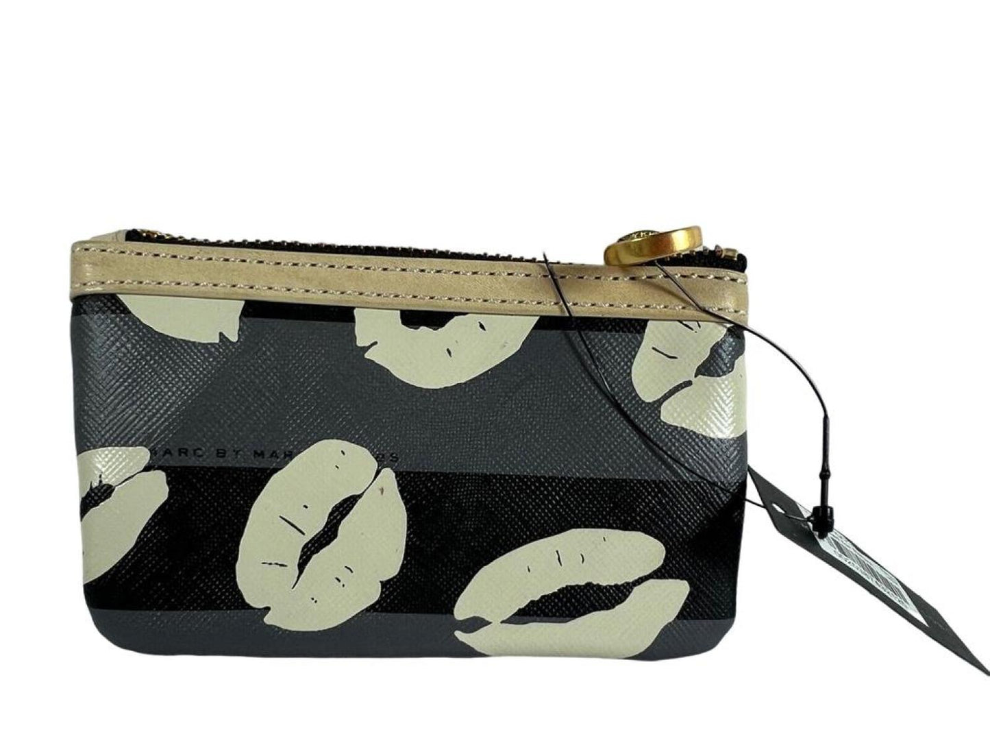Marc Jacobs Kisses Printed  multi Coin Purse,  Keychain Key FOB