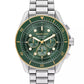 Men's Maritime Chronograph Silver-Tone Stainless Steel Watch, 45mm