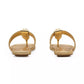 Dual Metallic Leather T Sandals