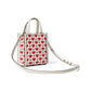 Manhattan Pixel Hearts Embossed Saffiano Leather Mini Tote