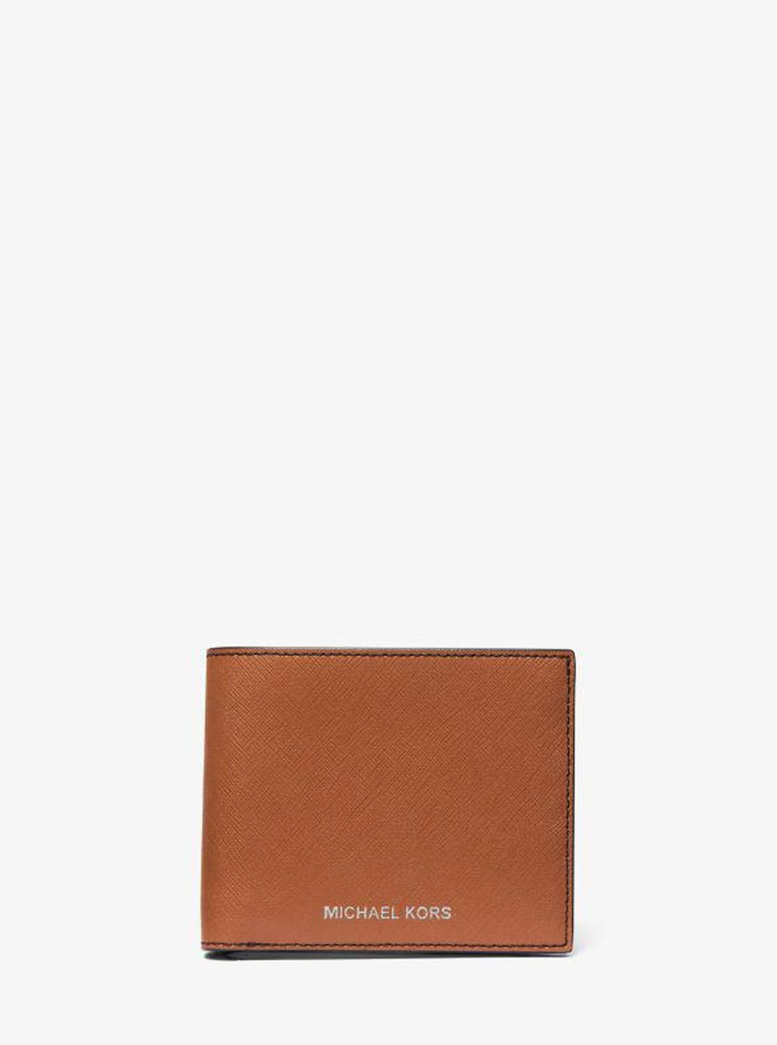 Varick Saffiano Leather Billfold Wallet With Passcase