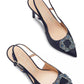 Women's Buckle Up Slingback Dress Pumps