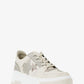 Lexi Embellished Mixed-Media Sneaker