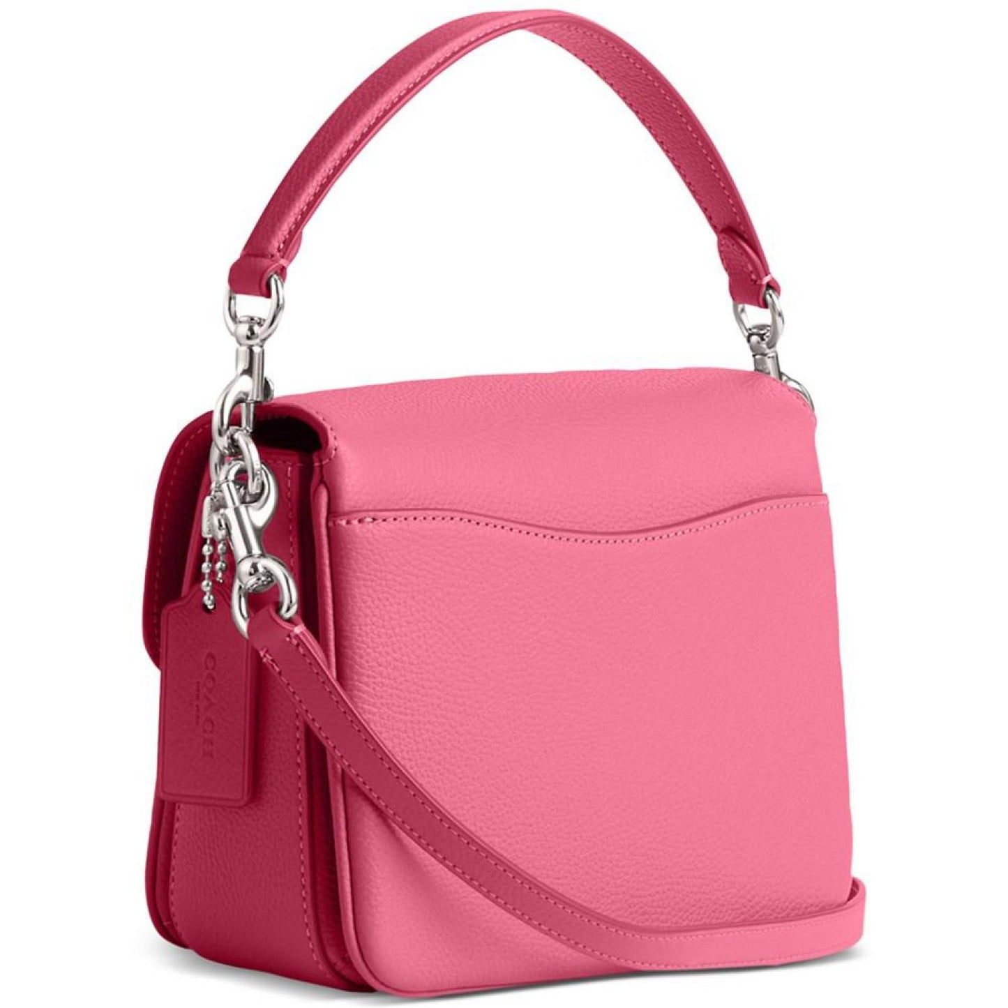 Polished Pebble Leather Cassie Crossbody 19 with Heart Strap