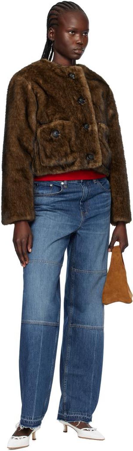 Tan 'The Suede Mini Sack' Tote