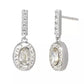Faux Stone Signature Pavé Bar Drop Earrings