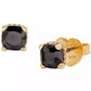 Color Cubic Zirconia Square Stud Earrings