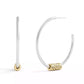 Large Signature Quilted Tube Hoop Earrings